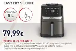 Unieuro Moulinex easy fry silence Friggitrice ad aria Mod. EZ551H offerta
