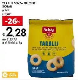 Bennet Taralli senza glutine SCHÄR offerta