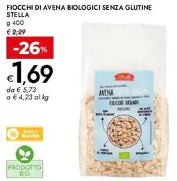 Bennet Fiocchi di avena biologici senza glutine STELLA offerta