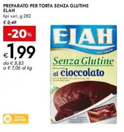 Bennet Preparato per torta senza glutine ELAH offerta