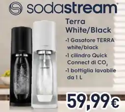 Unieuro sodastream Terra White/Black offerta