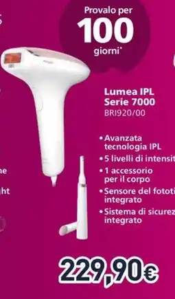 Unieuro PHILIPS Lumea IPL Serie 7000 BR1920/00 offerta