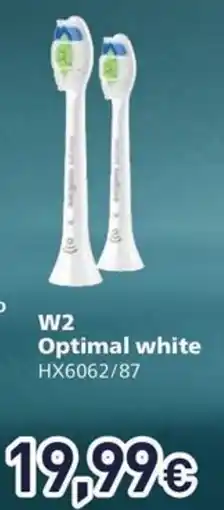 Unieuro PHILIPS W2 Optimal white HX6062/87 offerta