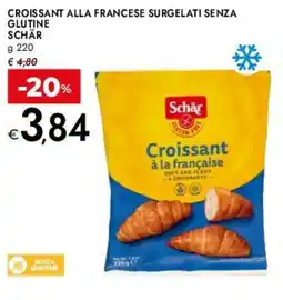 Bennet Croissant alla francese surgelati senza glutine SCHÄR offerta