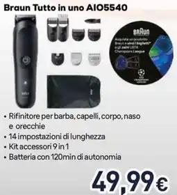 Unieuro Braun Tutto in uno AIO5540 offerta