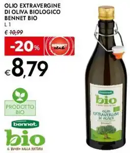Bennet Olio extravergine di oliva biologico BENNET BIO offerta
