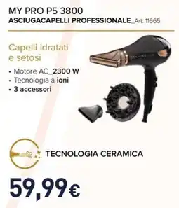 Unieuro Bellissima my pro P5 3800 asciugacapelli professionale art. 11665 offerta