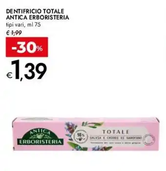 Bennet Dentifricio totale ANTICA ERBORISTERIA offerta