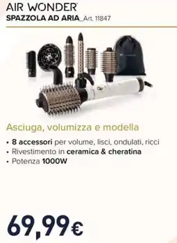 Unieuro Bellissima air wonder spazzola ad aria art. 11847 offerta