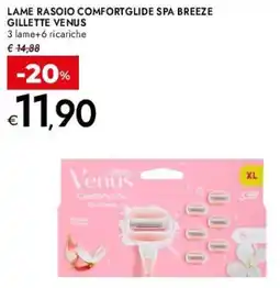 Bennet Lame rasoio comfortglide spa breeze GILLETTE VENUS offerta