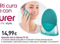 Unieuro beurer Spazzola viso in silicone FC 52 offerta