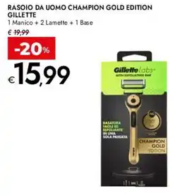 Bennet Rasoio da uomo champion gold edition GILLETTE offerta