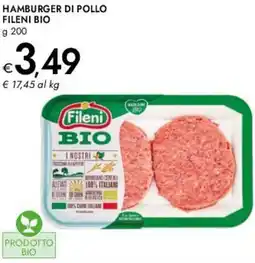Bennet Hamburger di pollo FILENI BIO offerta
