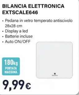 Unieuro Electroline BILANCIA ELETTRONICA EXTSCALE646 offerta
