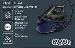Unieuro Rowenta easy steam Generatore di vapore Mod. VR5121 offerta