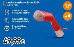 Unieuro PHILIPS Stiratrice verticale Serie 5000 STH5020/40 offerta
