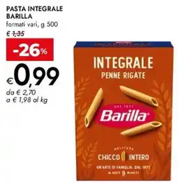 Bennet Pasta integrale BARILLA offerta