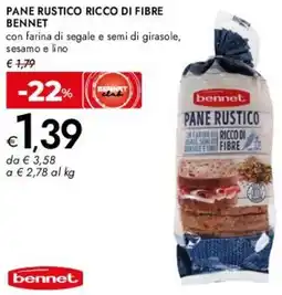 Bennet Pane rustico ricco di fibre BENNET offerta