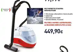 Unieuro POLTI VAPORETTO LECOASPIRA FAV50 MULTIFLOOR offerta
