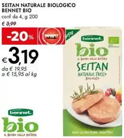 Bennet Seitan naturale biologico BENNET BIO offerta