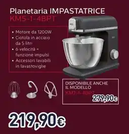 Unieuro AEG Planetaria IMPASTATRICE KM5-1-4BPT offerta