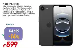 Galassia APPLE IPHONE 16E offerta