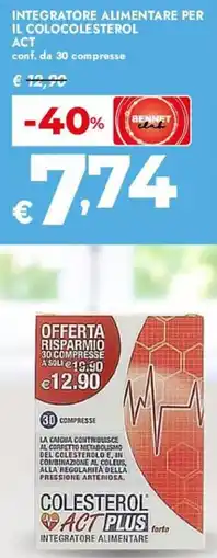 Bennet Integratore alimentare per il colocolesterol ACT offerta
