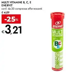 Bennet Multi vitamine b, c, e ENERVIT offerta