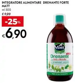 Bennet Integratore alimentare drenante forte MATT offerta