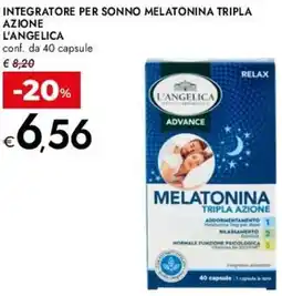 Bennet Integratore per sonno melatonina tripla azione L'ANGELICA offerta