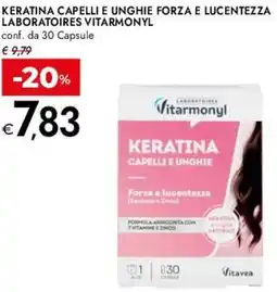 Bennet Keratina capelli e unghie forza e lucentezza laboratoires VITARMONYL offerta