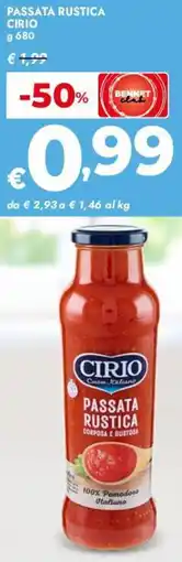 Bennet Passata rustica CIRIO offerta