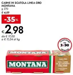 Bennet Carne in scatola linea oro MONTANA offerta