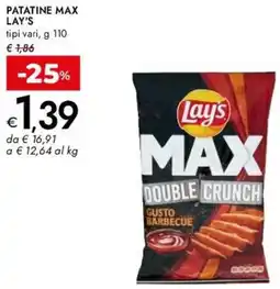 Bennet Patatine max LAY'S offerta