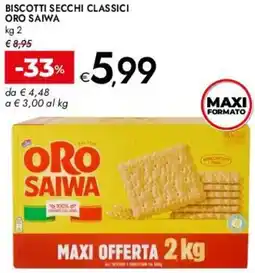 Bennet Biscotti secchi classici ORO SAIWA offerta