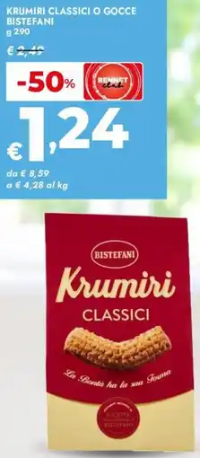Bennet Krumiri classici o gocce BISTEFANI offerta