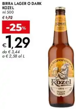 Bennet Birra lager o dark KOZEL offerta