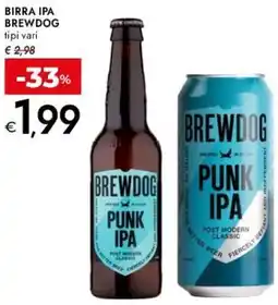 Bennet Birra ipa BREWDOG offerta