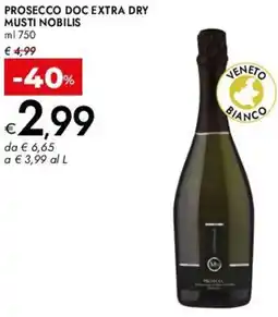 Bennet Prosecco doc extra dry MUSTI NOBILIS offerta