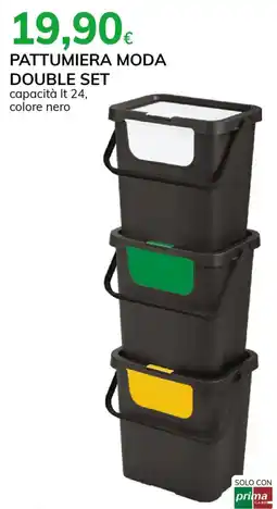 Basko Pattumiera moda double set offerta