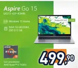 Unieuro acer Aspire Go 15 (AG15-42P-R3MB) offerta