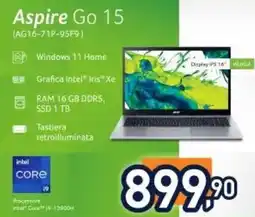 Unieuro acer Aspire Go 15 (AG1671P-95F9) offerta