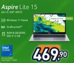 Unieuro acer Aspire Lite 15 (AL15-33P-305T) offerta