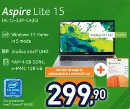 Unieuro acer Aspire Lite 15 (AL15-32P-C425) offerta