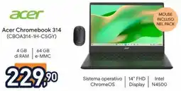 Unieuro Acer Chromebook 314 (CBOA314-1H-C5GY) offerta