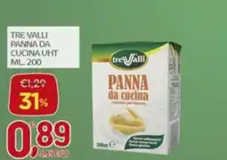 Crai Tre valli panna da cucina uht offerta