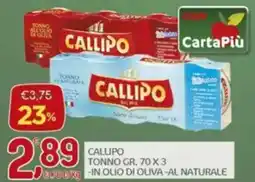 Crai Callipo tonno, in olio di oliva-al naturale offerta