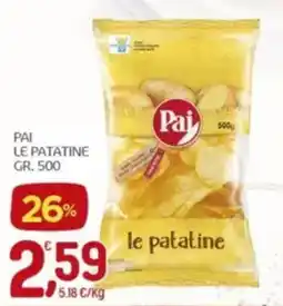 Crai Pai le patatine offerta