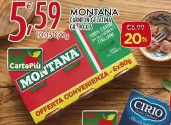 Crai Montana carne in gelatina offerta