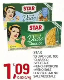 Crai Star 10 dadi, classico, vegetale, funghi porcini, meno sale offerta